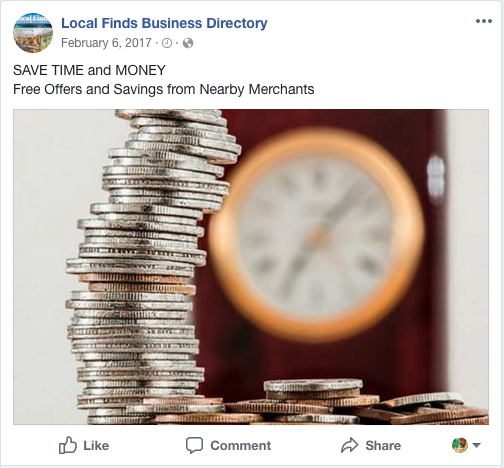 facebook posting showing time is money