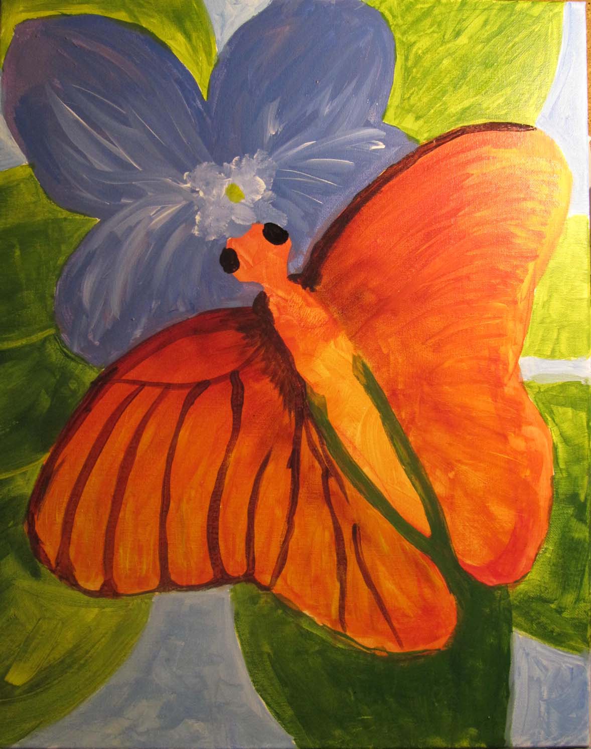Original butterfly paiting step 10