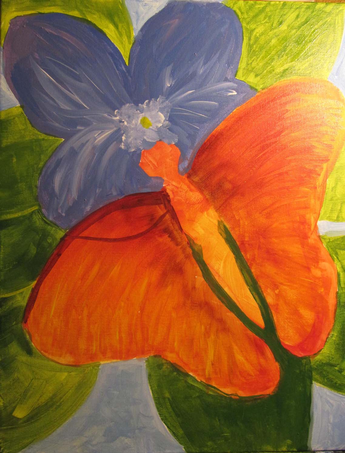 paint in butterfly wind details