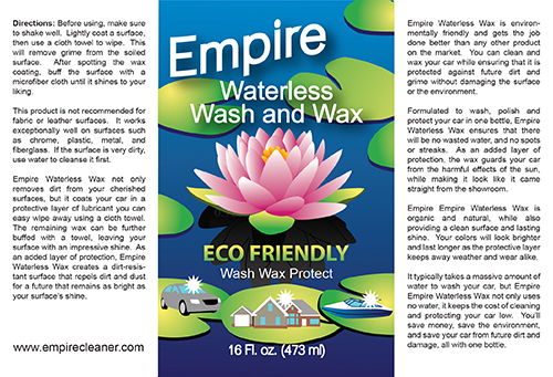 Eco-Friendly Cleaner Label design